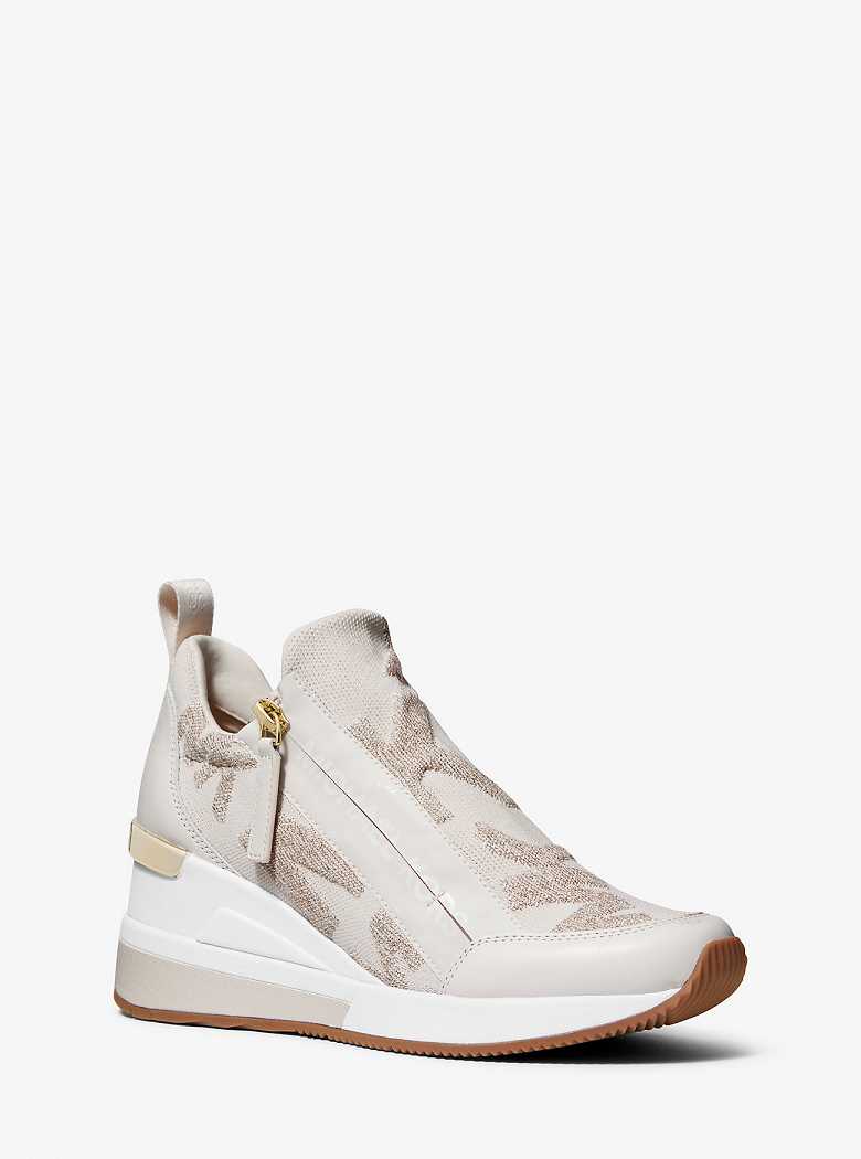 Michaelkors Willis Logo Stretch Knit Douradas | SN-MK27452