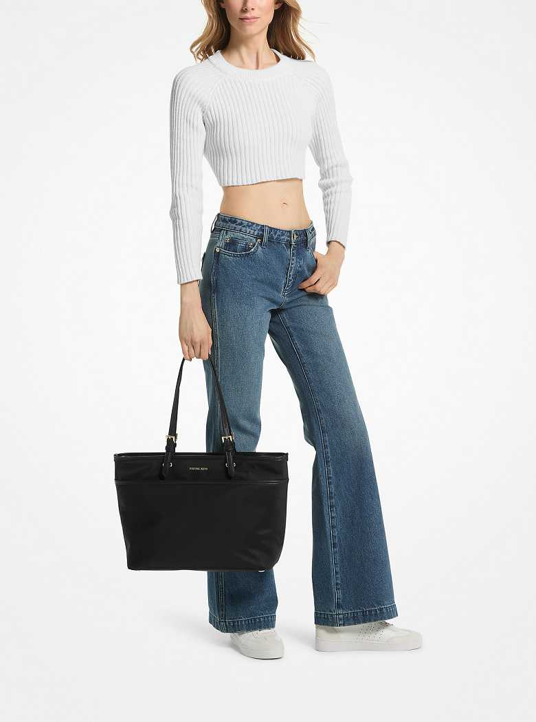 Michaelkors Winston Large Nylon Pocket Pretas | SN-MK26924