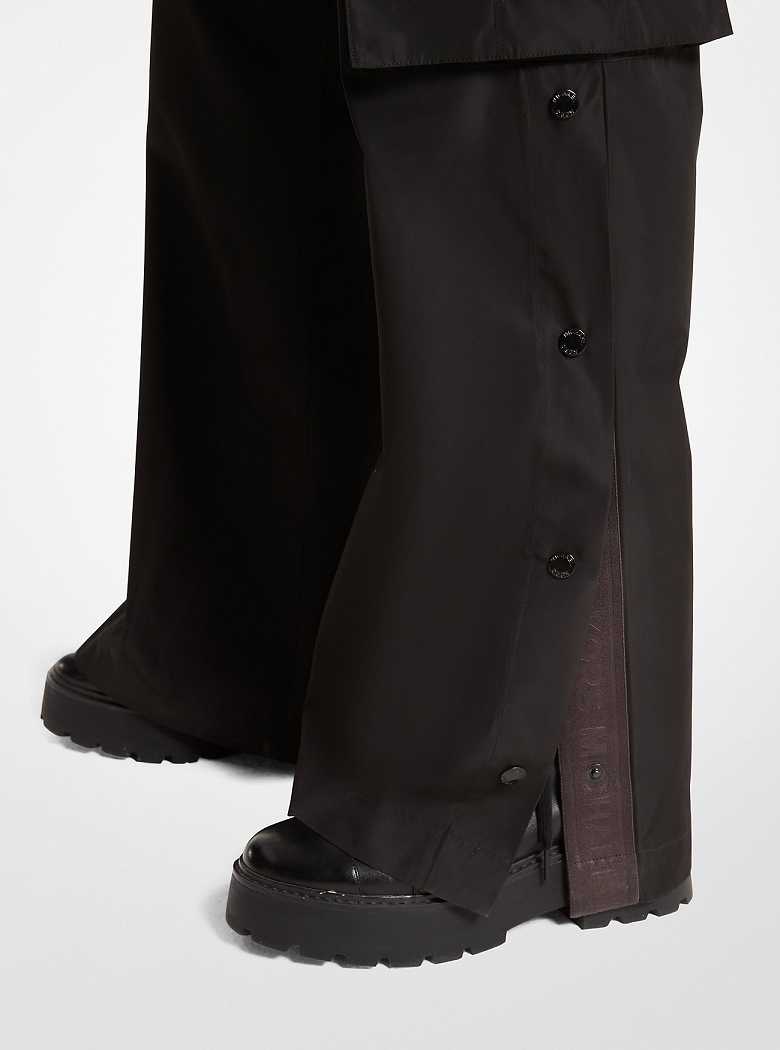 Michaelkors Woven Wide-Leg Pretas | SN-MK26565