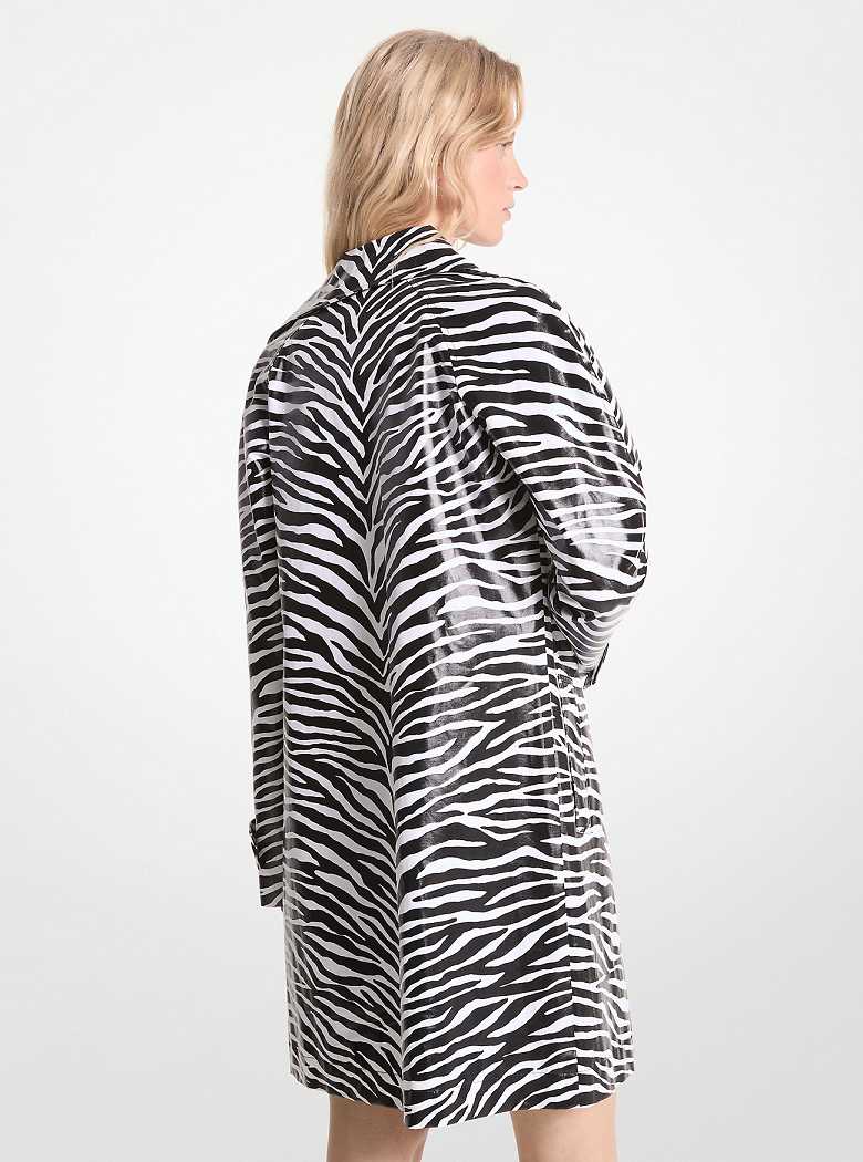 Michaelkors Zebra Print Cotton Twill Pretas Branco | SN-MK26575
