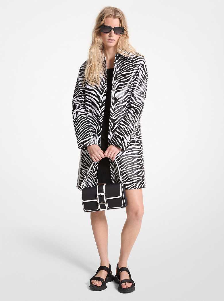 Michaelkors Zebra Print Cotton Twill Pretas Branco | SN-MK26575