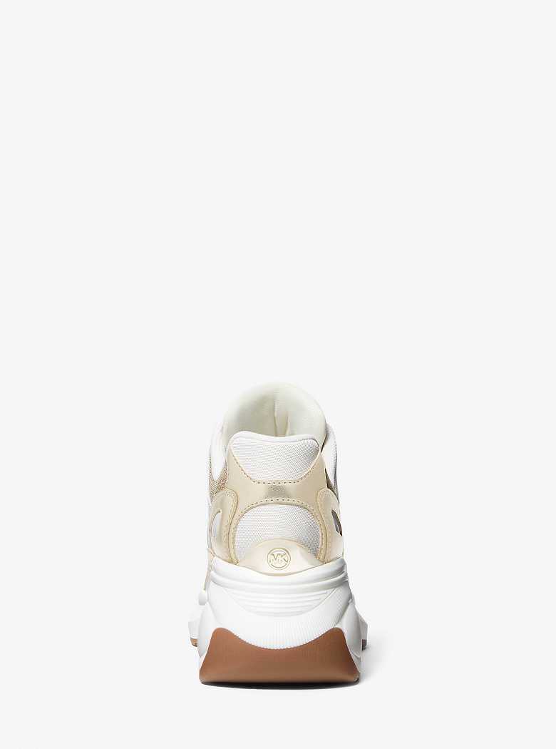 Michaelkors Zuma Glitter Chain Mesh and Metallic Douradas | SN-MK27429