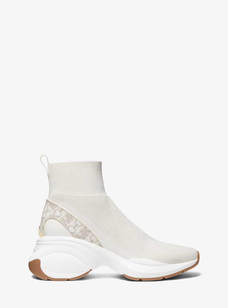 Michaelkors Zuma Stretch Knit and Empire Signature Logo Sock Luz Amarelas | SN-MK27443