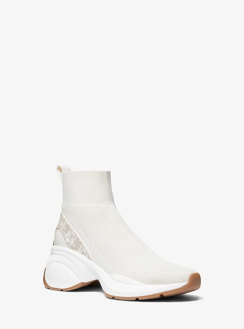 Michaelkors Zuma Stretch Knit and Empire Signature Logo Sock Luz Amarelas | SN-MK27443